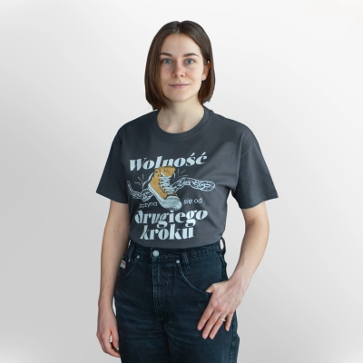 T-shirt SZARY - Drugi Krok (Unisex)